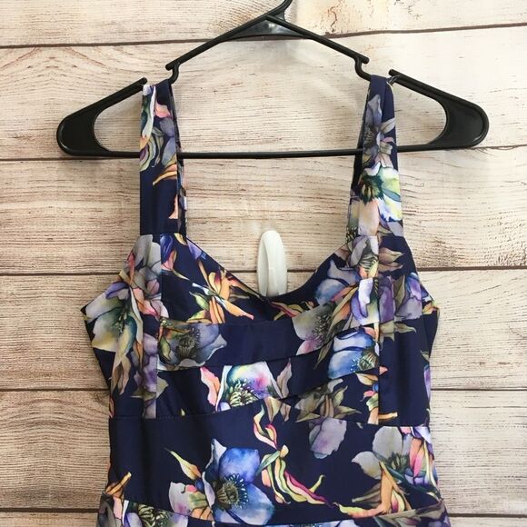 STELLA MORGAN‎ DANCE DRESS IN NAVY BLUE FLORAL - Picture 4 of 11